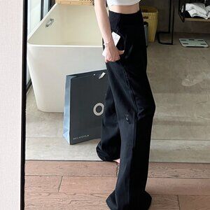 Alo Serenity Wide-leg Sweatpants (Patchwork Knit Wide-leg Pants)